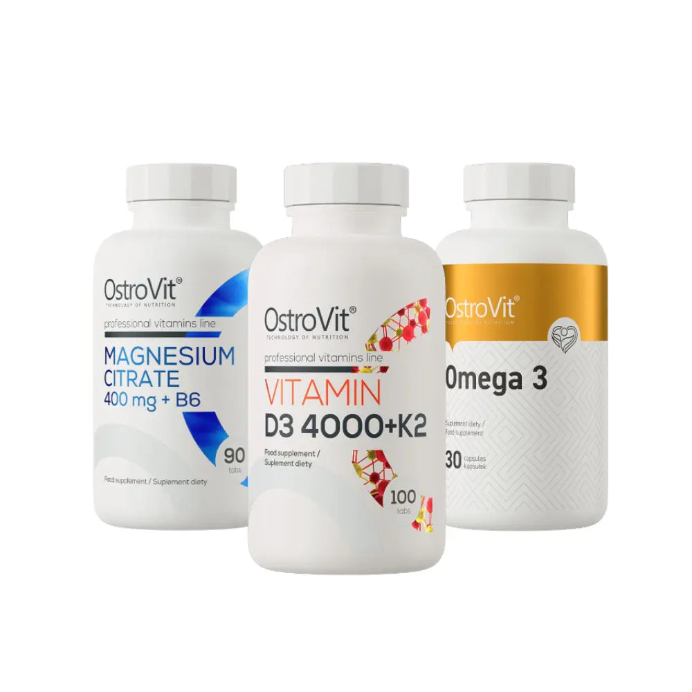vitamin d3 , omega 3, magnija citrāts