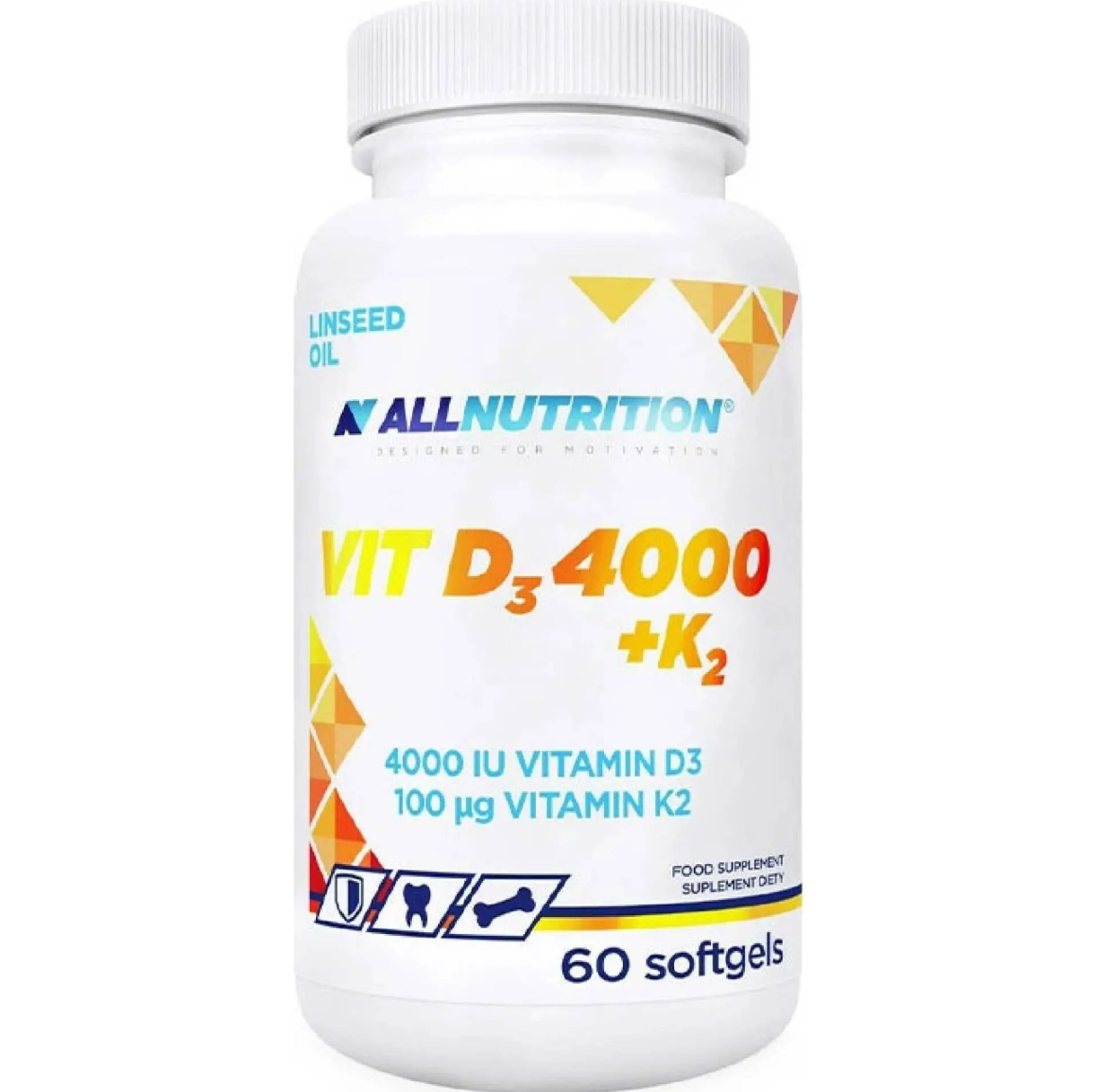 Vitamīns D3 4000 + K2 ( 60 kapsulas )