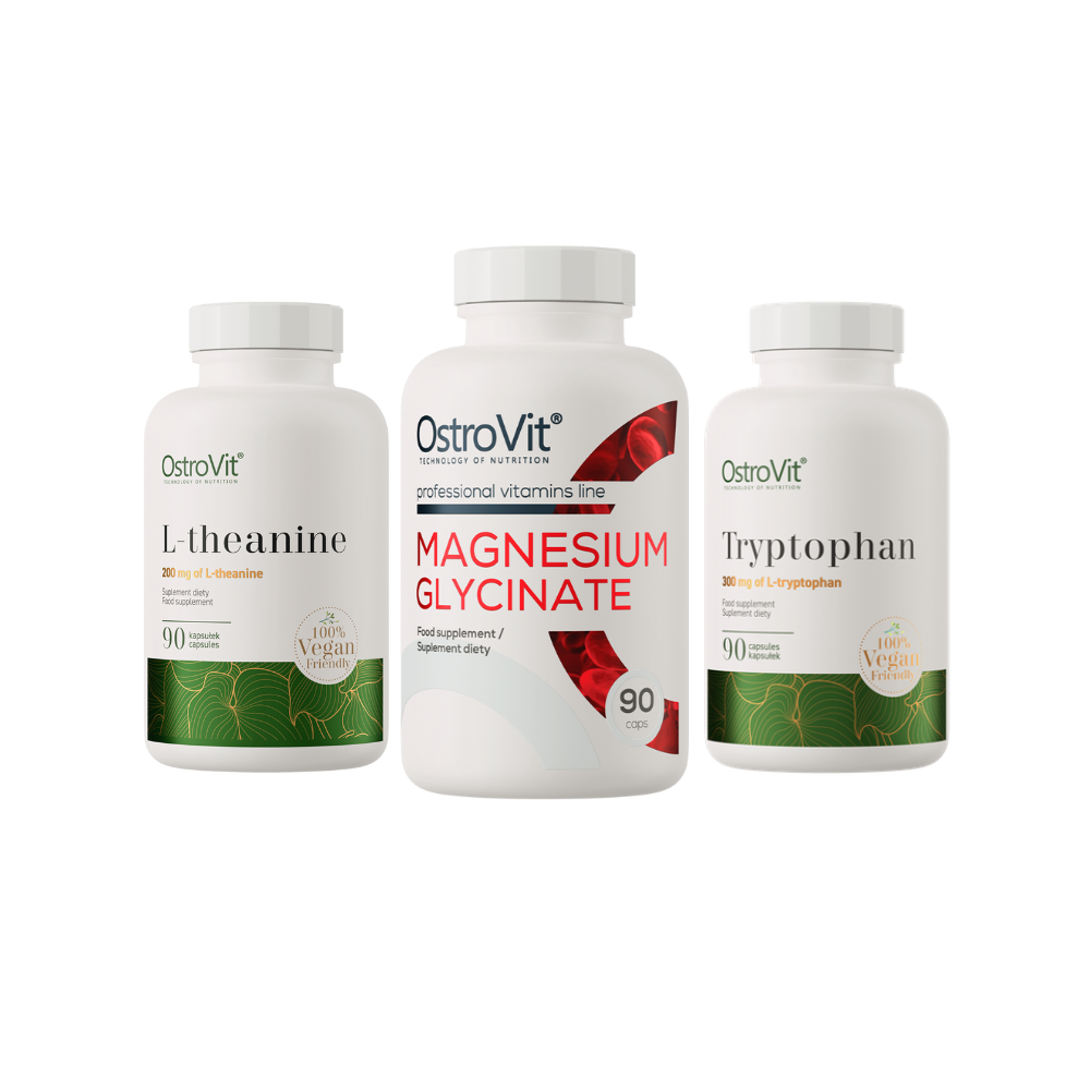 magnija bisglicinats, triptofāns, l teanīns