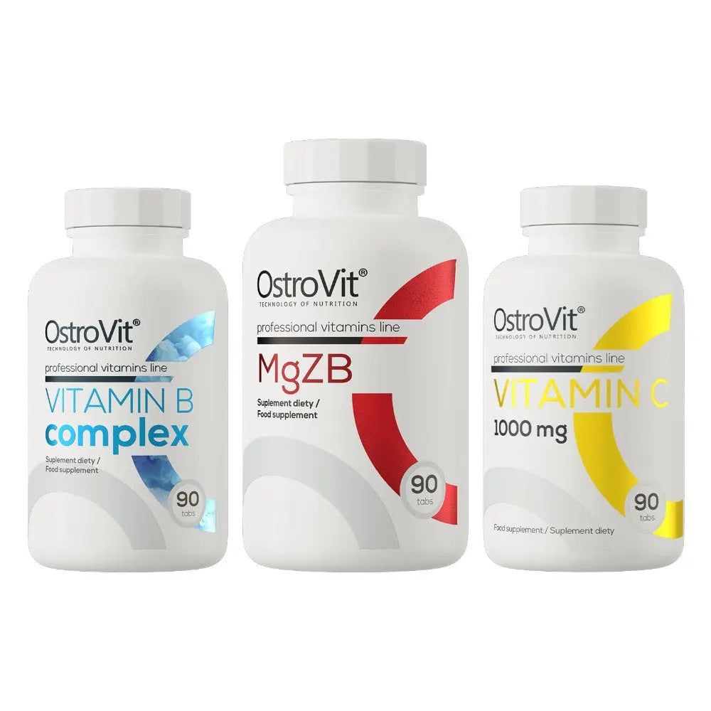 Magnesiuem, Zync, Vitamin C, Vitamin B complex