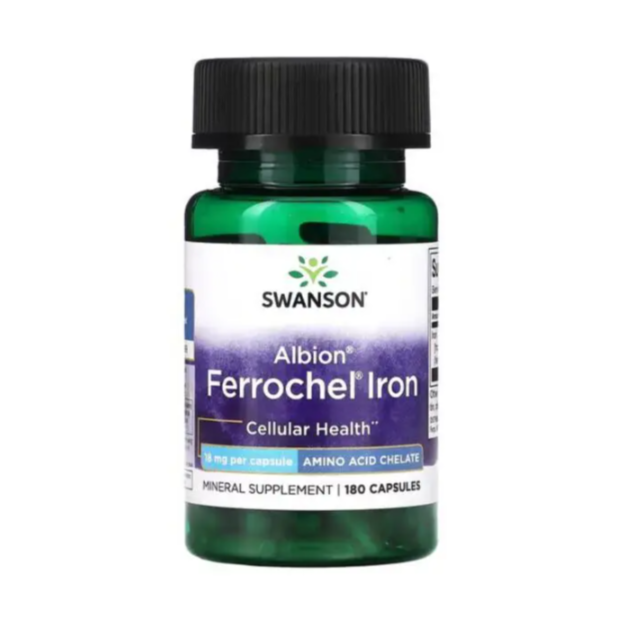 Dzelzs bisglicināts ( 180 kapsulas )