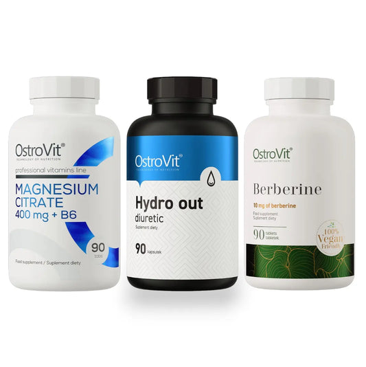 magnija citrāts, berberīns, hydro out