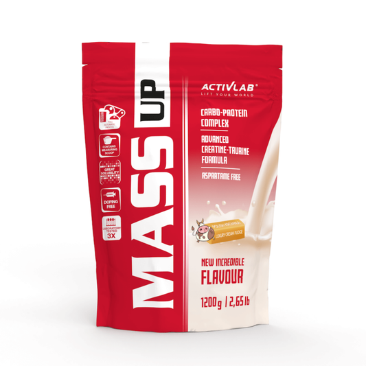Gainer / Mass up geineris 1200g - vairākas garšas